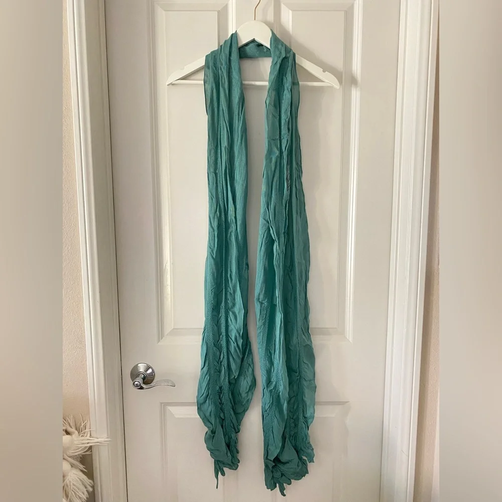 Women’s Aqua Green Lightweight Scarf Wrap 🧣❄️